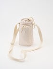 Zest Waterbottle Crossbody Bag, Ecru product photo View 03 S