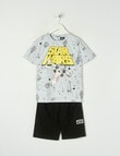 Licensed Star Wars X-Wing Knit Short PJ Set, Fog, 8-16 product photo