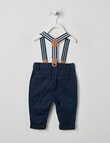 Teeny Weeny Pant with Braces, Navy product photo View 02 S