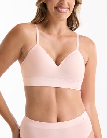 Ambra Bondi Bare Long Line Padded Bra, Shell product photo