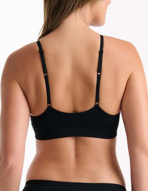 Ambra Purebasics Triangle Bralette, Black product photo View 03 L