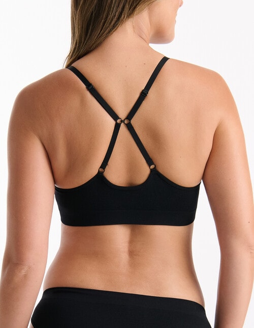 Ambra Purebasics Triangle Bralette, Black product photo View 04 L