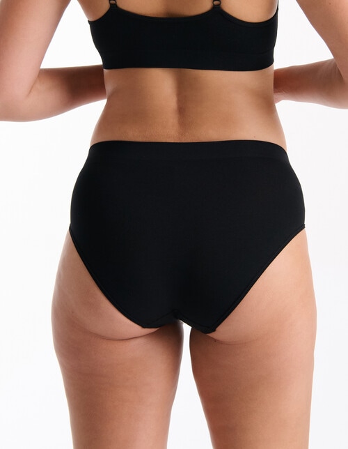 Ambra Purebasics Midi Brief, 2-Pack, Black product photo View 04 L
