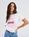 ONLY Henny Organic Cotton Tee, Amore White product photo