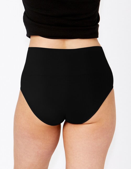Ambra Seamless Smoothies Full Brief, 2-Pack, Black product photo View 04 L