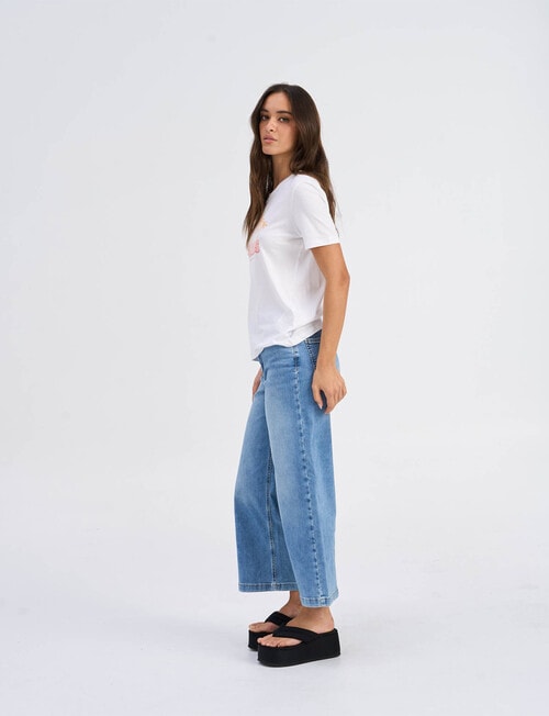 ONLY Henny Palms Cotton Tee, White product photo View 05 L