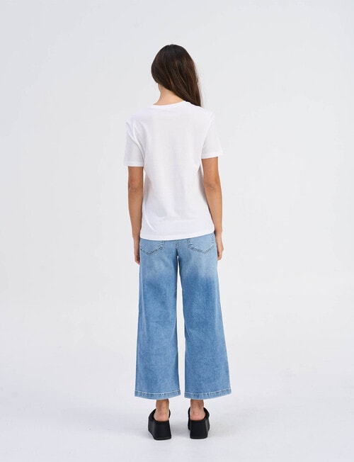 ONLY Henny Sunbeam Cotton Tee, White product photo View 02 L