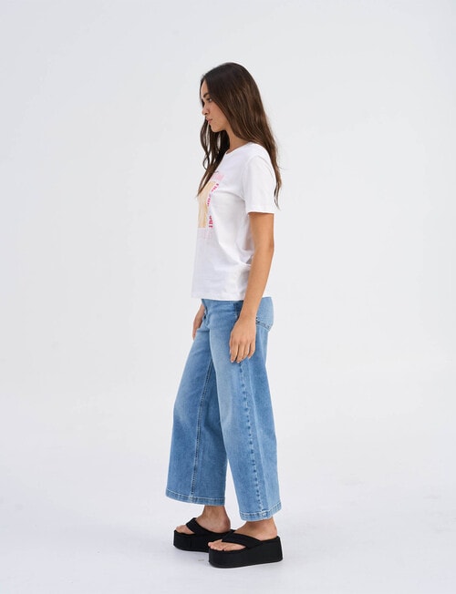 ONLY Henny Sunbeam Cotton Tee, White product photo View 05 L