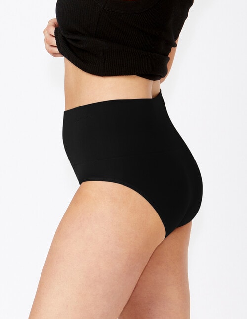 Ambra Seamless Smoothies Full Brief, 2-Pack, Black product photo View 03 L