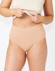 Ambra Seamless Smoothies Full Brief, 2-Pack, Rose Beige product photo View 02 S