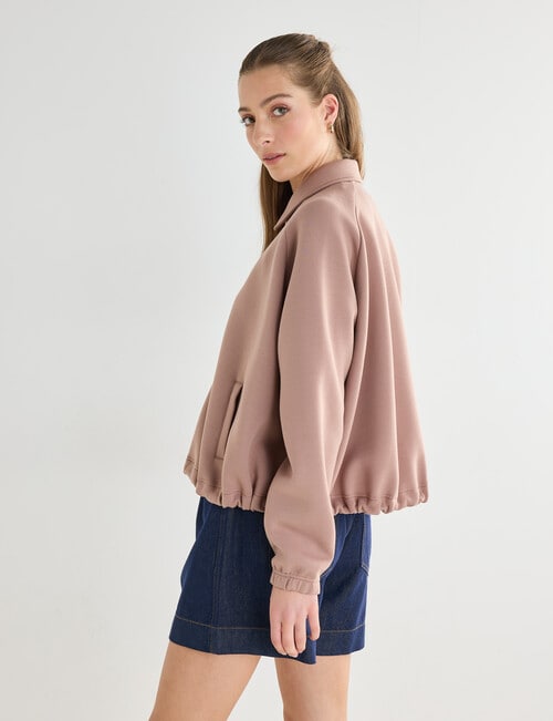 Mineral Liberty Balloon Knit Jacket, Stone product photo View 07 L