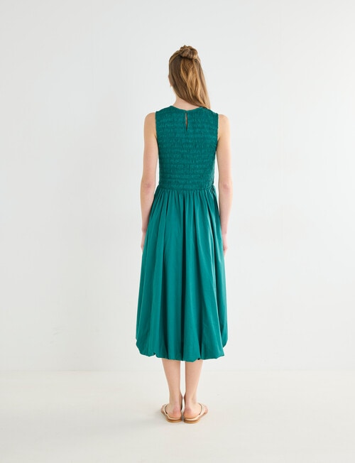 Mineral Tessa Bubble Hem Dress, Green product photo View 02 L