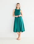 Mineral Tessa Bubble Hem Dress, Green product photo View 03 S