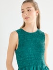Mineral Tessa Bubble Hem Dress, Green product photo View 04 S