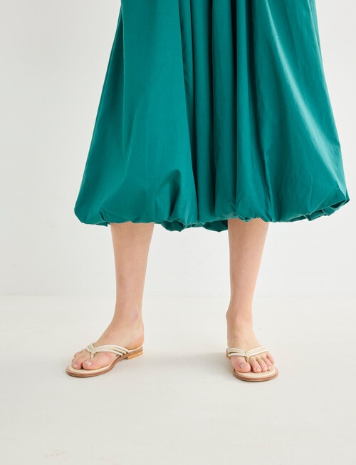 Mineral Tessa Bubble Hem Dress, Green product photo View 07 L