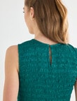 Mineral Tessa Bubble Hem Dress, Green product photo View 08 S
