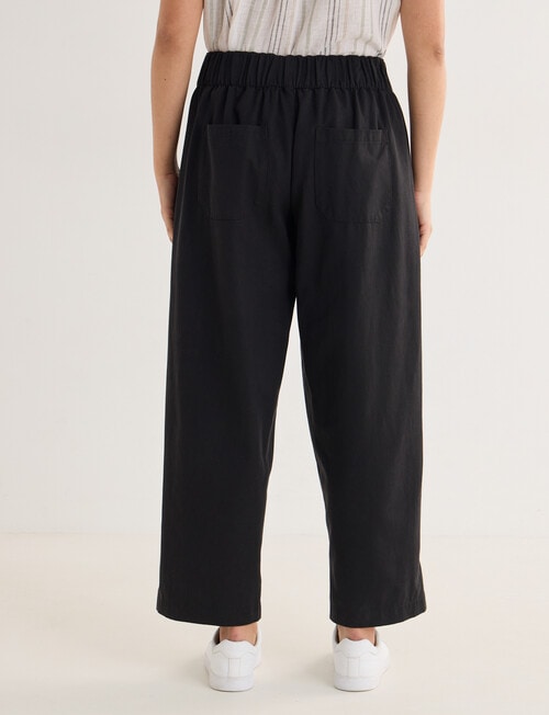 Zest Flat Front Barrel Pant, Black product photo View 02 L
