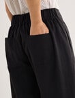 Zest Flat Front Barrel Pant, Black product photo View 05 S