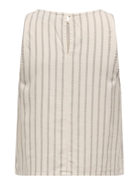 ONLY Lima Pinstripes Top, Cloud Dancer product photo View 02 L