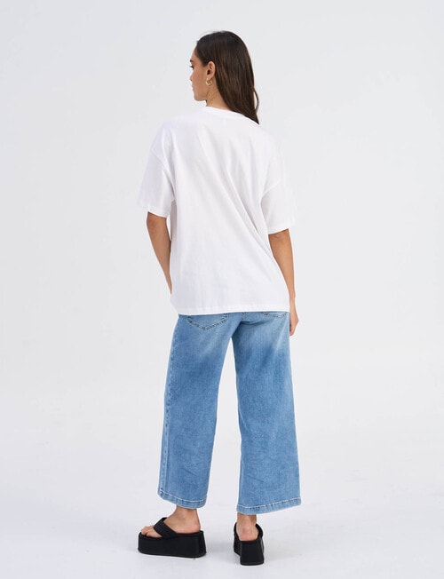 ONLY Carrie Organic Cotton Cherry Top, White product photo View 02 L