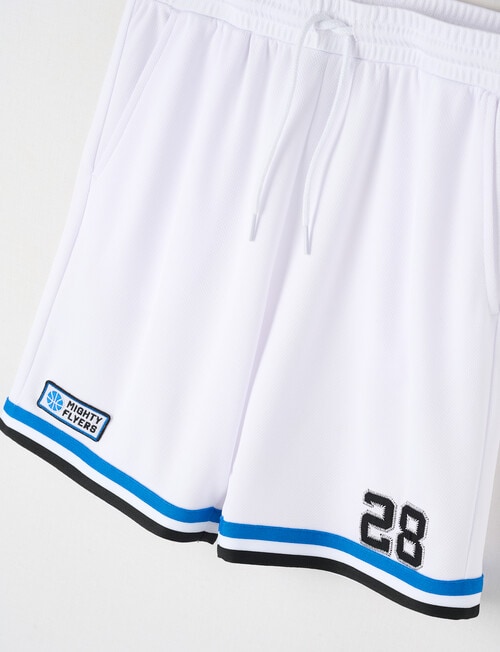 No Issue Basketball Mesh Knit Short, White product photo View 03 L