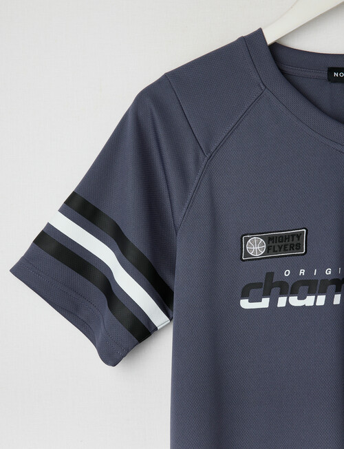 No Issue Basketball Mesh Short Sleeve Tee, Smoke product photo View 02 L