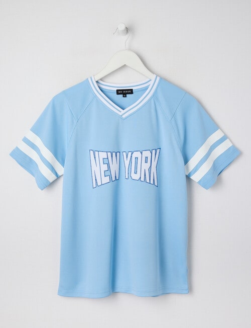 No Issue Basketball Mesh Short Sleeve Tee, Sky product photo