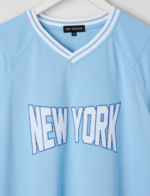 No Issue Basketball Mesh Short Sleeve Tee, Sky product photo View 03 L