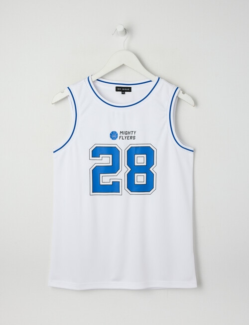 No Issue Basketball Mesh Tank Top, White product photo
