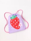 Wavetribe Strawberry Swim Bag, Lavender product photo