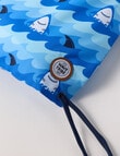 Wavetribe Sharks Swim Bag, Blue product photo View 02 S