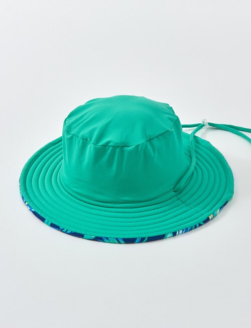 Wavetribe Palm Reversible Hat, Green product photo View 02 L