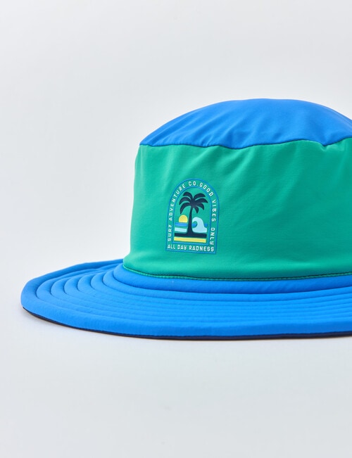 Wavetribe Colour Block Reversible Hat, Blue product photo View 03 L