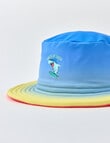 Wavetribe Ombre Shark Reversible Hat, Orange, Blue & Yellow product photo View 03 S