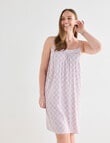 Whistle Sleep Strappy Nightie, Pink Print product photo