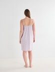 Whistle Sleep Strappy Nightie, Pink Print product photo View 02 S