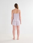 Whistle Sleep PJ Short Set, Pink Print product photo View 02 S