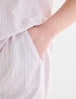 Whistle Sleep PJ Short Set, Pink Stripe product photo View 05 S