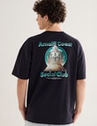 Tarnish Social Club Amalfi Oversized Tee, Black product photo View 02 S