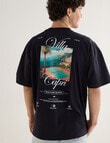 Tarnish Villa Capri Oversized Tee, Black product photo View 02 S
