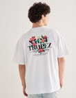 Tarnish St Tropez Oversized Tee, White product photo View 02 S