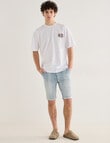 Tarnish St Tropez Oversized Tee, White product photo View 03 S