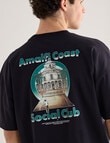 Tarnish Social Club Amalfi Oversized Tee, Black product photo View 05 S