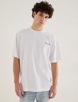 Tarnish Social Club Amalfi Oversized Tee, White product photo View 02 S