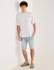 Tarnish Social Club Amalfi Oversized Tee, White product photo View 03 S