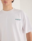 Tarnish Social Club Amalfi Oversized Tee, White product photo View 04 S
