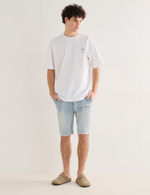 Tarnish Villa Capri Oversized Tee, White product photo View 03 L