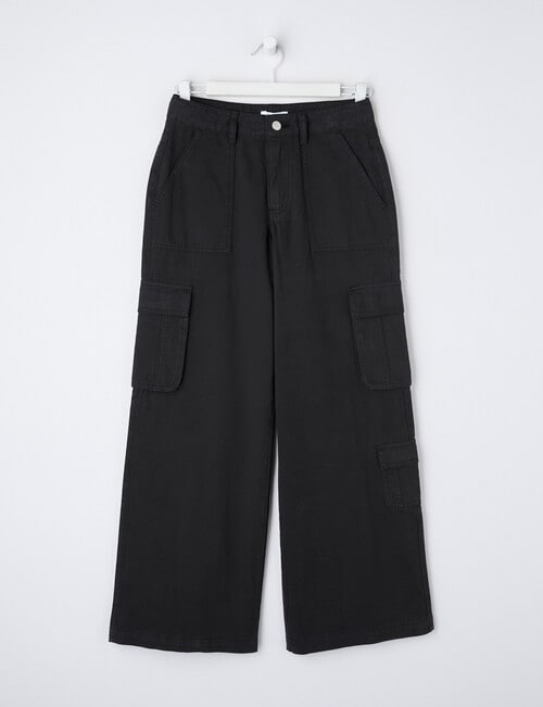 Switch Charlie Baggy Cargo Pant, Washed Black product photo