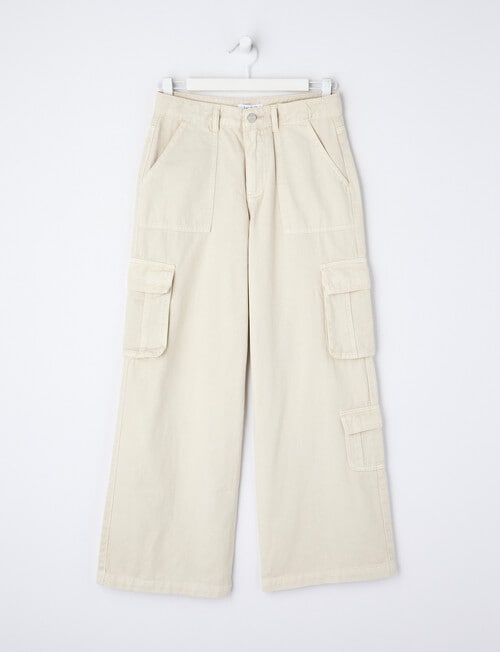 Switch Charlie Baggy Cargo Pant, Washed Ecru product photo