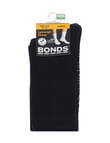 Bonds Logo Lite Crew Socks, 4-Pack, Black product photo